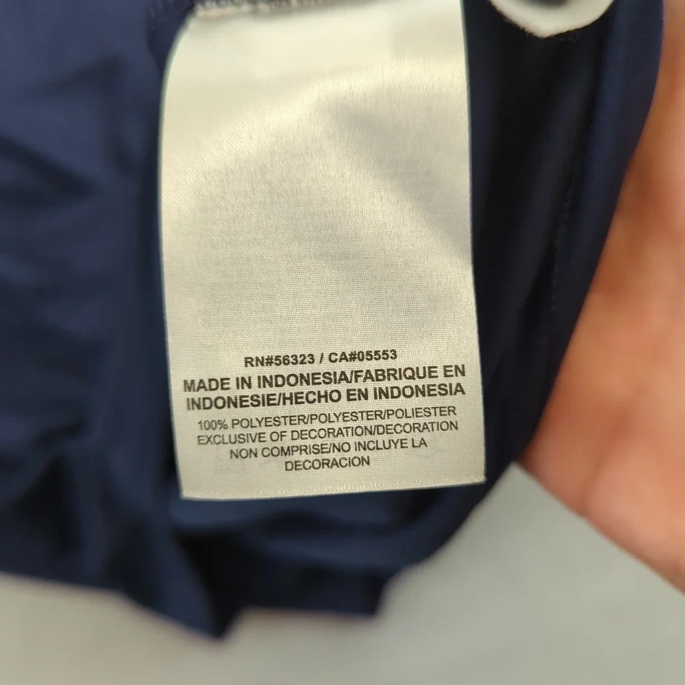 Dallas Cowboys NFL Training Polo Shirt Mens Medium Navy Nike Dri-FIT On‎ Field